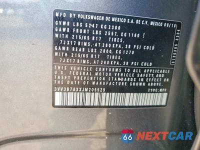Zdjęcie 13 z 13 samochodu: 2018 VOLKSWAGEN TIGUAN SE VIN:3VV3B7AXXJM205529 - miniatura
