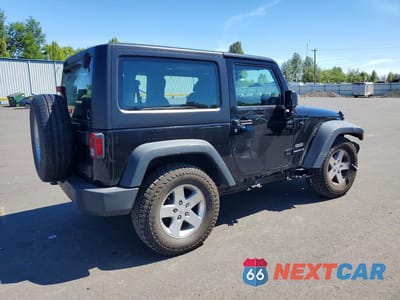 Trzecie zdjęcie samochodu z tyłu: 2014 JEEP WRANGLER SPORT VIN:1C4AJWAG1EL100808 - miniatura