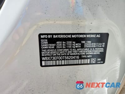 Zdjęcie 12 z 12 samochodu: 2026 BMW X1 XDRIVE28I VIN:WBX73EF00T5620416 - miniatura