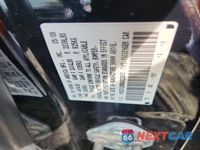 Zdjęcie 12 z 12 samochodu: 2008 HONDA ACCORD EXL VIN:1HGCS12888A022917 - miniatura