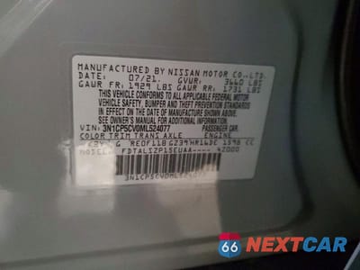 Zdjęcie 14 z 14 samochodu: 2021 NISSAN KICKS SV VIN:3N1CP5CV0ML524077 - miniatura