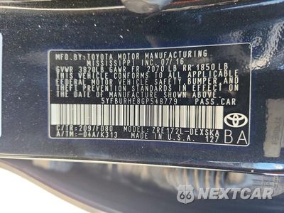 Zdjęcie 13 z 13 samochodu: 2016 TOYOTA COROLLA S PLUS VIN:5YFBURHE8GP548779 - miniatura