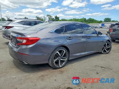 Trzecie zdjęcie samochodu z tyłu: 2019 HONDA ACCORD SPORT VIN:1HGCV1F36KA064905 - miniatura