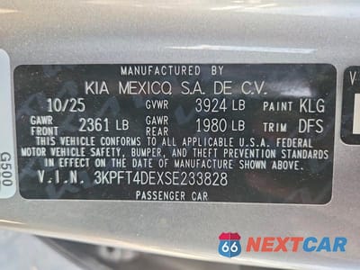 Zdjęcie 23 z 24 samochodu: 2025 KIA K4 LXS VIN:3KPFT4DEXSE233828 - miniatura