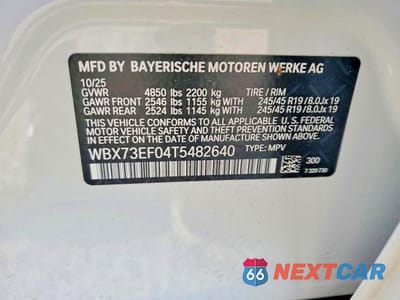 Zdjęcie 13 z 13 samochodu: 2026 BMW X1 XDRIVE28I VIN:WBX73EF04T5482640 - miniatura