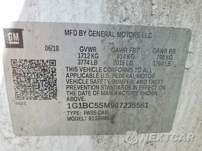 Zdjęcie 12 z 12 samochodu: 2018 CHEVROLET CRUZE LS VIN:1G1BC5SM9J7235561 - miniatura