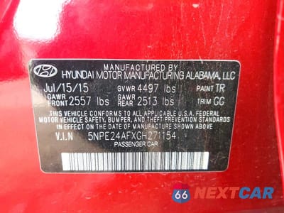 Zdjęcie 12 z 12 samochodu: 2016 HYUNDAI SONATA SE VIN:5NPE24AFXGH271154 - miniatura