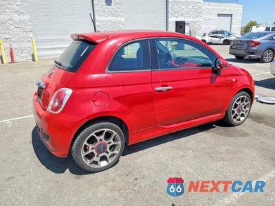 Trzecie zdjęcie samochodu z tyłu: 2014 FIAT 500 SPORT VIN:3C3CFFBR7ET267659 - miniatura