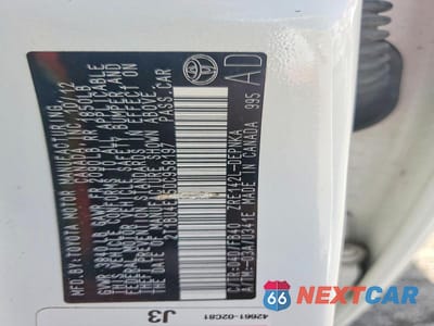 Zdjęcie 12 z 12 samochodu: 2013 TOYOTA COROLLA LE VIN:2T1BU4EE5DC958197 - miniatura