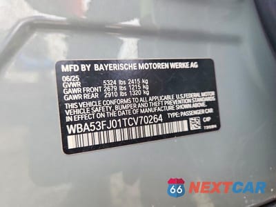 Zdjęcie 12 z 12 samochodu: 2026 BMW 530 XI VIN:WBA53FJ01TCV70264 - miniatura
