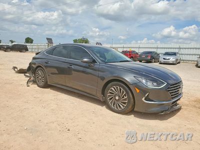 Czwarte zdjęcie samochodu z boku: 2022 HYUNDAI SONATA HYBRID SEL VIN:KMHL34JJ0NA047836 - miniatura