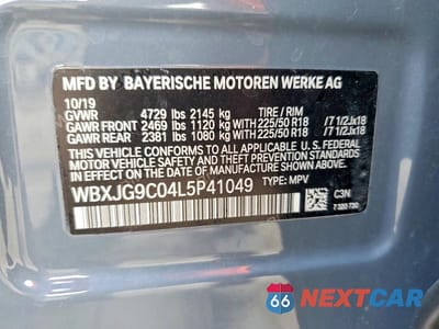 Zdjęcie 13 z 13 samochodu: 2020 BMW X1 XDRIVE28I VIN:WBXJG9C04L5P41049 - miniatura