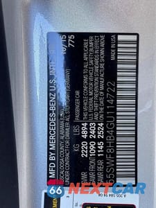 Zdjęcie 10 z 14 samochodu: 2016 MERCEDES-BENZ C 63 AMG-S VIN:55SWF8HB4GU114722 - miniatura