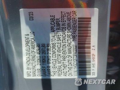 Zdjęcie 13 z 13 samochodu: 2023 HONDA ACCORD HYBRID SPORT-L VIN:1HGCY2F73PA020027 - miniatura
