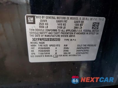 Zdjęcie 13 z 13 samochodu: 2014 CADILLAC SRX PERFORMANCE COLLECTION VIN:3GYFNFE32ES582209 - miniatura
