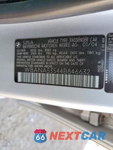Zdjęcie 12 z 12 samochodu: 2004 BMW 525 I VIN:WBANA53544B846632 - miniatura