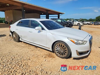 Czwarte zdjęcie samochodu z boku: 2018 GENESIS G90 PREMIUM VIN:KMHG34JA0JU042128 - miniatura