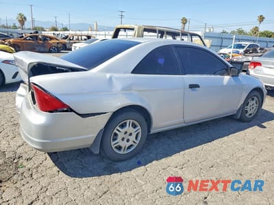 Trzecie zdjęcie samochodu z tyłu: 2001 HONDA CIVIC LX VIN:1HGEM22551L007252 - miniatura