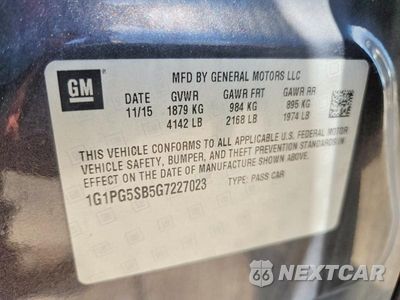 Zdjęcie 13 z 13 samochodu: 2016 CHEVROLET CRUZE LIMITED LTZ VIN:1G1PG5SB5G7227023 - miniatura