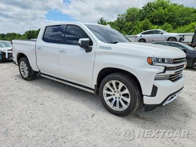 Czwarte zdjęcie samochodu z boku: 2021 CHEVROLET SILVERADO K1500 HIGH COUNTRY VIN:3GCUYHEL5MG349300 - miniatura
