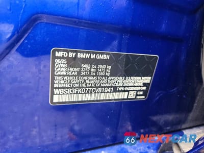 Zdjęcie 12 z 12 samochodu: 2026 BMW M5 VIN:WBS83FK07TCV81941 - miniatura