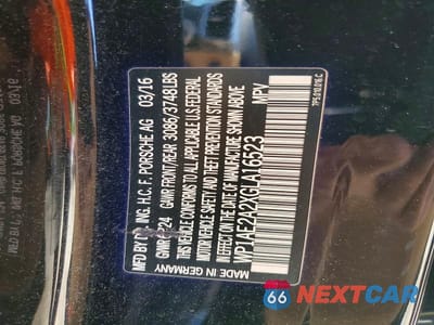 Zdjęcie 14 z 14 samochodu: 2016 PORSCHE CAYENNE SE HYBRID VIN:WP1AE2A2XGLA16523 - miniatura