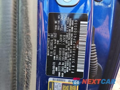 Zdjęcie 13 z 13 samochodu: 2023 KIA SPORTAGE EX VIN:5XYK33AF2PG100559 - miniatura