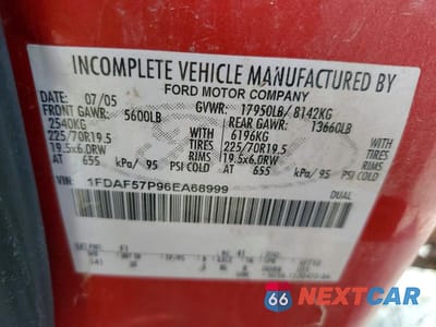 Zdjęcie 12 z 12 samochodu: 2006 FORD F550 SUPER DUTY VIN:1FDAF57P96EA68999 - miniatura
