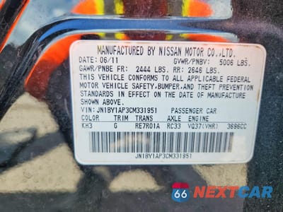 Zdjęcie 12 z 12 samochodu: 2012 INFINITI M37 BASE VIN:JN1BY1AP3CM331951 - miniatura