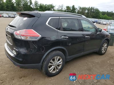 Trzecie zdjęcie samochodu z tyłu: 2015 NISSAN ROGUE SV VIN:KNMAT2MV6FP546461 - miniatura