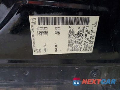 Zdjęcie 13 z 13 samochodu: 2018 NISSAN MAXIMA PLATINUM VIN:1N4AA6APXJC401075 - miniatura