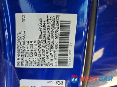 Zdjęcie 12 z 12 samochodu: 2022 HONDA ACCORD SPORT VIN:1HGCV1F30NA088542 - miniatura