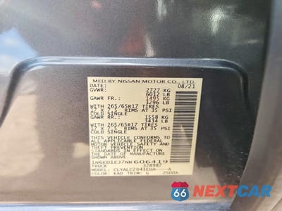 Zdjęcie 13 z 13 samochodu: 2022 NISSAN FRONTIER SV VIN:1N6ED1EJ7NN606419 - miniatura