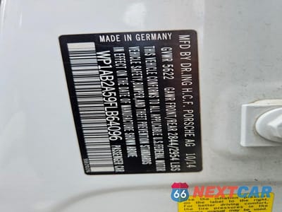 Zdjęcie 12 z 12 samochodu: 2015 PORSCHE MACAN S VIN:WP1AB2A59FLB64096 - miniatura
