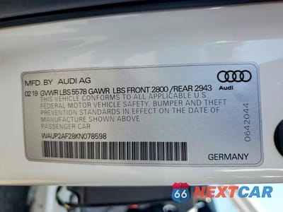 Zdjęcie 13 z 13 samochodu: 2019 AUDI A7 PREMIUM VIN:WAUP2AF28KN078598 - miniatura
