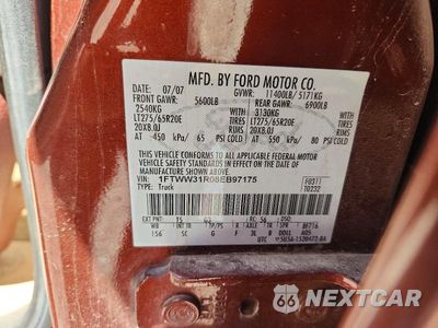 Zdjęcie 12 z 12 samochodu: 2008 FORD F350 SRW SUPER DUTY VIN:1FTWW31R08EB97175 - miniatura