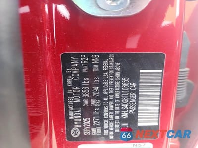 Zdjęcie 12 z 12 samochodu: 2026 HYUNDAI ELANTRA SEL SPORT PREMIUM VIN:KMHLS4DG8TU108655 - miniatura