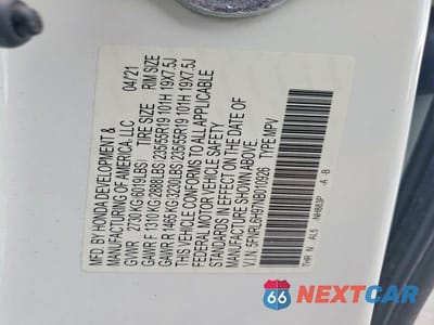 Zdjęcie 13 z 13 samochodu: 2022 HONDA ODYSSEY ELITE VIN:5FNRL6H97NB010926 - miniatura