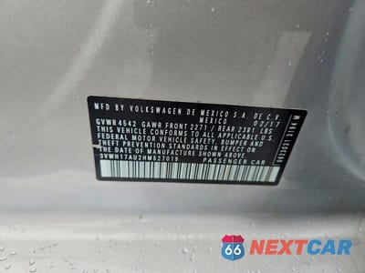 Zdjęcie 12 z 12 samochodu: 2017 VOLKSWAGEN GOLF ALLTRACK S VIN:3VWH17AU2HM527019 - miniatura