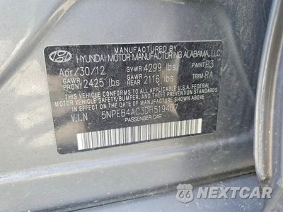 Zdjęcie 12 z 12 samochodu: 2013 HYUNDAI SONATA GLS VIN:5NPEB4AC3DH519407 - miniatura