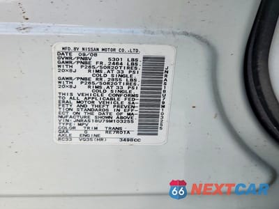 Zdjęcie 13 z 13 samochodu: 2009 INFINITI FX35 BASE VIN:JNRAS18U79M103255 - miniatura