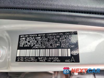 Zdjęcie 12 z 12 samochodu: 2015 TOYOTA PRIUS C TWO VIN:JTDKDTB38F1586309 - miniatura