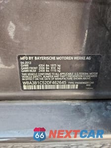 Zdjęcie 12 z 12 samochodu: 2013 BMW 320 I VIN:WBA3B1C52DF462645 - miniatura