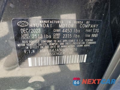 Zdjęcie 13 z 13 samochodu: 2024 HYUNDAI SONATA SEL VIN:KMHL64JA0RA369616 - miniatura