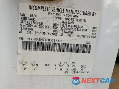 Zdjęcie 10 z 10 samochodu: 2011 FORD F550 SUPER DUTY CRANE TRUCK VIN:1FDUF5HT4BEC37376 - miniatura