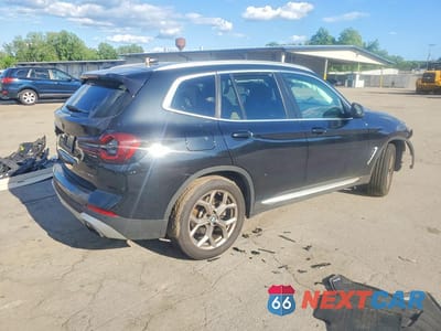 Trzecie zdjęcie samochodu z tyłu: 2022 BMW X3 XDRIVE30I VIN:5UX53DP00N9N03877 - miniatura