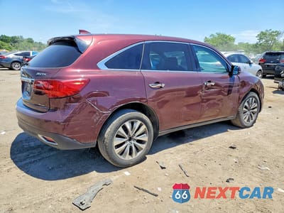 Trzecie zdjęcie samochodu z tyłu: 2016 ACURA MDX TECHNOLOGY VIN:5FRYD4H49GB053974 - miniatura