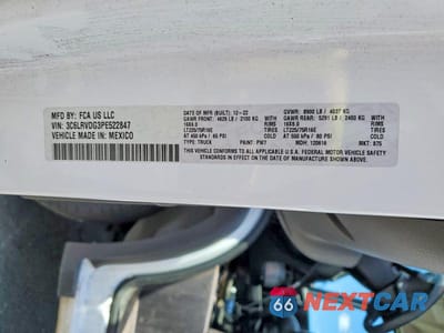 Zdjęcie 13 z 13 samochodu: 2023 RAM PROMASTER 2500 2500 HIGH VIN:3C6LRVDG3PE522847 - miniatura