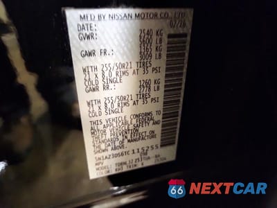 Zdjęcie 14 z 14 samochodu: 2026 NISSAN MURANO PLATINUM VIN:5N1AZ3DS6TC115255 - miniatura