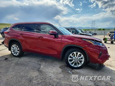 Czwarte zdjęcie samochodu z boku: 2021 TOYOTA HIGHLANDER LIMITED VIN:5TDDZRBH0MS553684 - miniatura